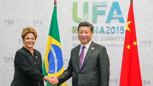 Ufa - Rússia, 09/07/2015. Presidenta Dilma Rousseff participa de encontro bilateral com o Presidente da República Popular da China, Xi Jinping durante a VII Cúpula do BRICS. Foto: Roberto Stuckert Filho/PR
