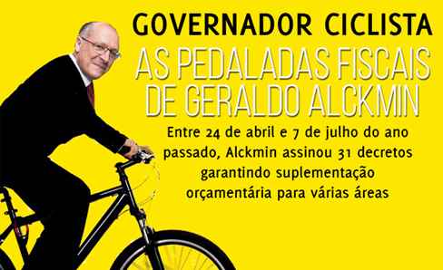 Geraldo Alckmin pedalou mais que Dilma. Existe impeachment na terra dos tucanos?
