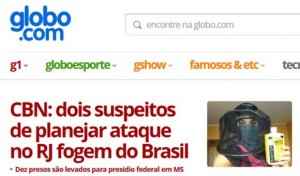 Dois suspeitos fogem