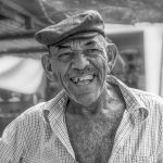 Fishmonger smiling, Maracaibo street market, Venezuela