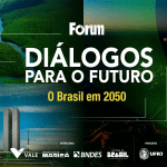 Card informativo do evento Diálogos para o Futuro na Praia Vermelha da UFRJ.