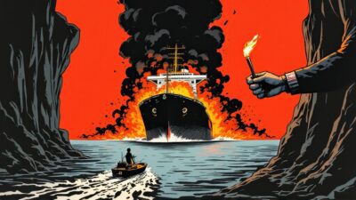 Irã explode petroleiro em Ormuz e ameaça navios que desafiem Teerã