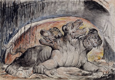 Cerberus 1824-7 by William Blake 1757-1827