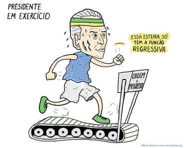 Resultado de imagem para temer na regressiva charge