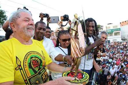 Salvador (Bahia) - O ex-presidente Luiz Inácio Lula da Silva participa de uma comemoração pelo Dia da Consciência Negra, na Praça Nelson Mandela, em Salvador (Ricardo Stuckert/Instituto Lula)