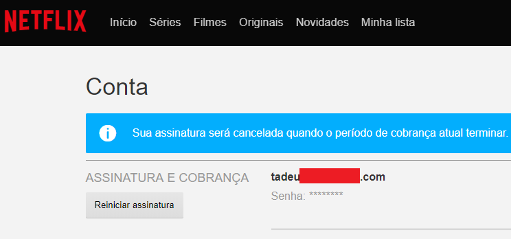 82% cancelaram a conta na Netflix depois das alterações nas contas