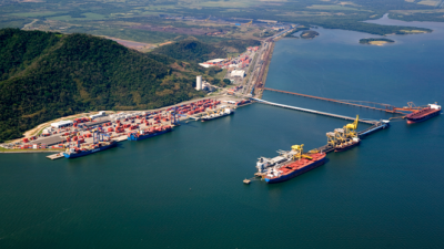 Terminal receberá R$ 3,58 bilhões em investimentos ITG02. Haverá também o anúncio dos recursos de 2024 e 2025 do Fundo da Marinha Mercante. Foram firmados contratos que totalizam R$ 5,49 bilhões