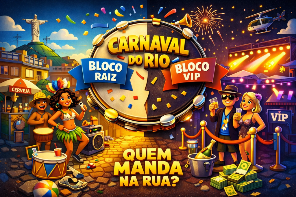 Mais que diversão, os blocos expõem desigualdades, testam a convivência urbana e mostram como o direito à cidade é negociado no ritmo do samba.