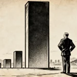 Ilustração editorial sobre Pesquisa mostra Eduardo Paes com ampla vantagem na disputa pelo governo do Rio. (Ilustração: Cafez