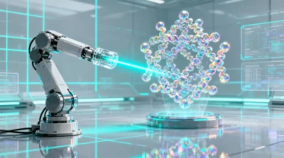 Ilustração editorial sobre Cientistas japoneses criam redes de proteínas celulares com laser e sem modificação química. (Ilus