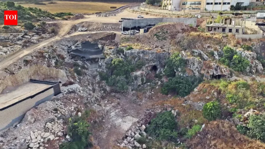 Vista aérea de uma área rochosa com cavernas próximas à cidade de Fureidis, ao sul de Haifa. (Foto: timesofindia.indiatimes.c