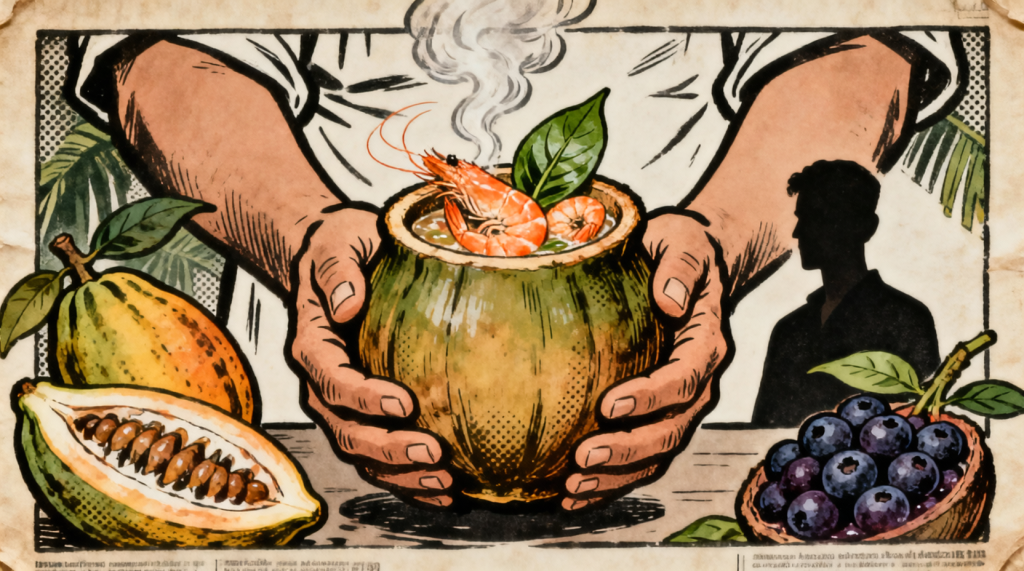 Ilustração editorial sobre Oito estados brasileiros oferecem rotas gastronômicas estruturadas, mostra levantamento do O Cafez