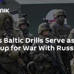 Militares em treinamento durante os exercícios da OTAN na Báltica. (Foto: sputnikglobe.com)