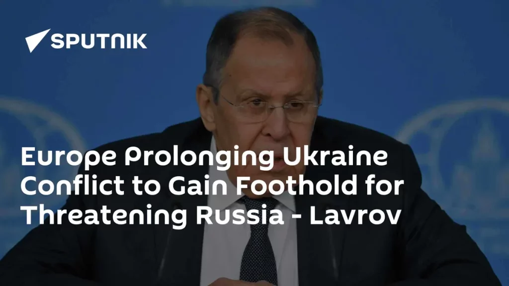 O ministro russo Lavrov durante pronunciamento sobre a crise na Ucrânia. (Foto: Lavrov)