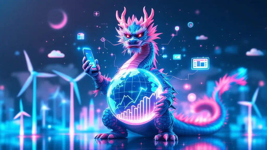 Ilustração editorial sobre Exportações de alta tecnologia da China crescem apesar de incertezas globais. (Ilustração: Cafezin