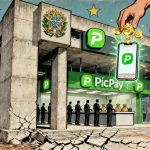 Ilustração editorial sobre Governo do DF transformou prédios públicos em balcão de vendas do PicPay e depois negou responsabi