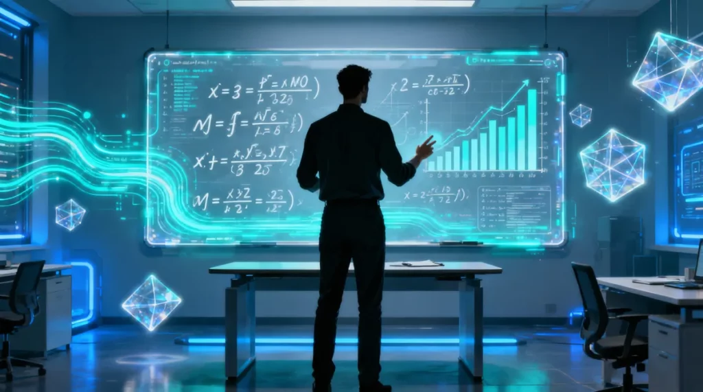 Ilustração editorial sobre Universidades dos EUA preparam professores de matemática para ensinar ciência de dados nas escolas