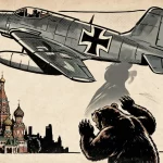 Ilustração editorial sobre Comandante da Força Aérea alemã ameaça Moscou e São Petersburgo com ataques em caso de conflito. (