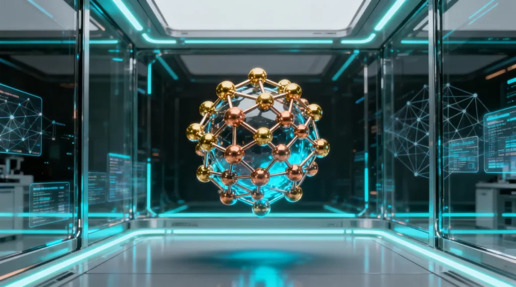 Ilustração editorial sobre Cientistas japoneses e chineses desenvolvem técnica inovadora de liga assimétrica para materiais l