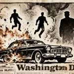 Ilustração editorial sobre Justiça chilena condena ex-agentes de Pinochet por assassinato em Washington. (Ilustração: Cafezin