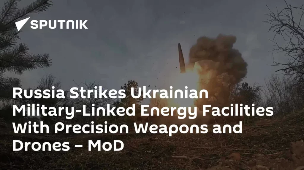Rússia ataca instalações energéticas ligadas a militares ucranianos com armas de precisão e drones – MoD