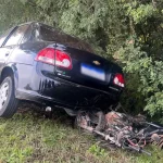 Carro envolvido em colisão frontal com motocicleta na BR-471, em Rio Pardo. (Foto: g1.globo.com)