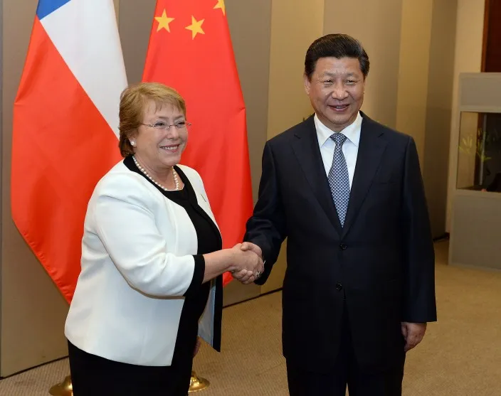 O presidente da China Xi Jinping em reunião oficial.